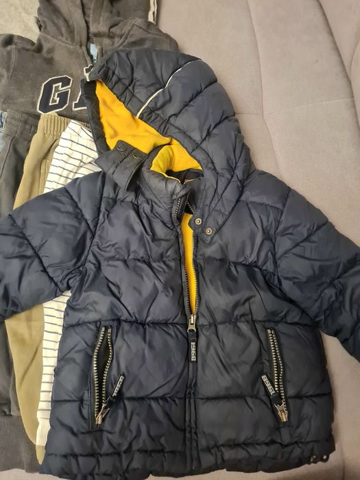 Paka ubrań rozmiar 92, 98 + kurtka zimowa