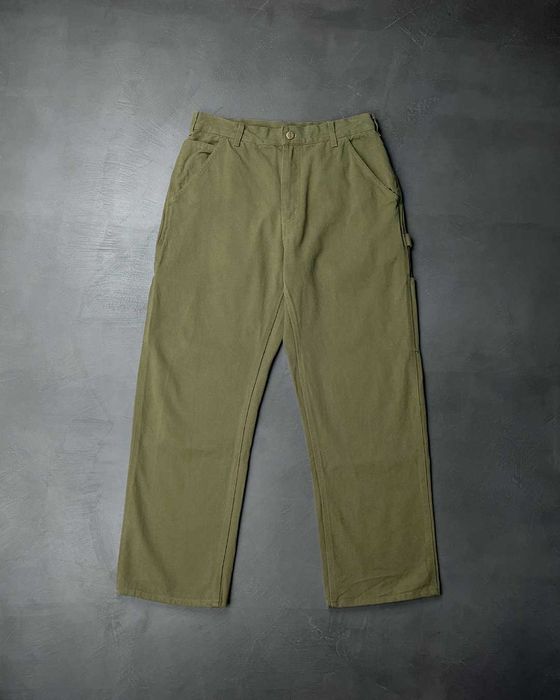 Штани Carhartt WIP B11 Washed Duck Work Dungaree Moss