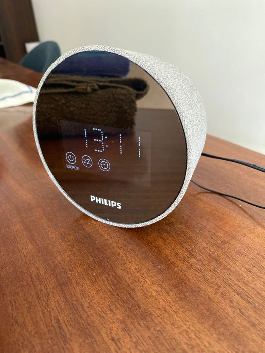 Rádio despertador Philips retro