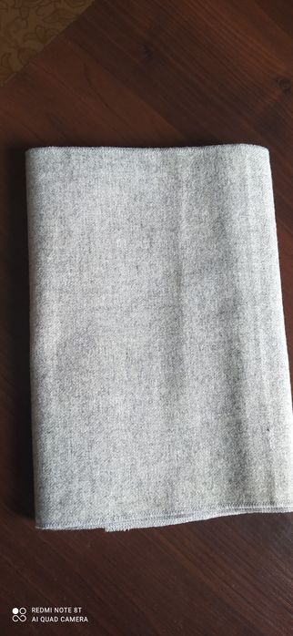 Шарф теплый, серый, зима