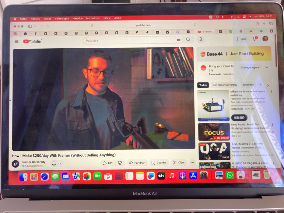 MacBook Air 2019 (A1932) - Funciona, ecrã com cores alteradas