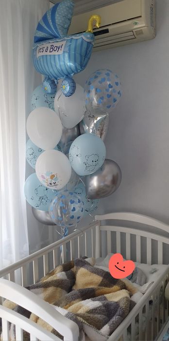 Детская кроватка Veres 0-3 лет, с матрасом и бортиками, комод