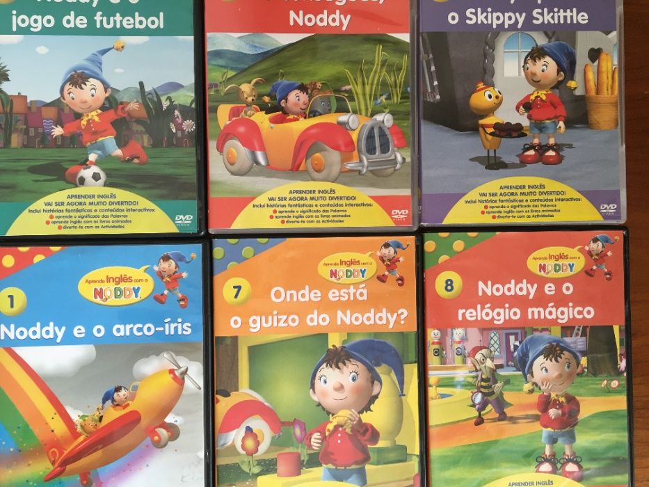 Lote de 6 DVD do Noddy = 2 €