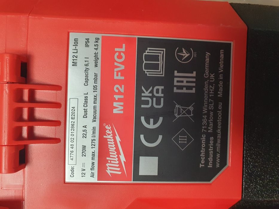 Odkurzacz Milwaukee M12 FVCL-0