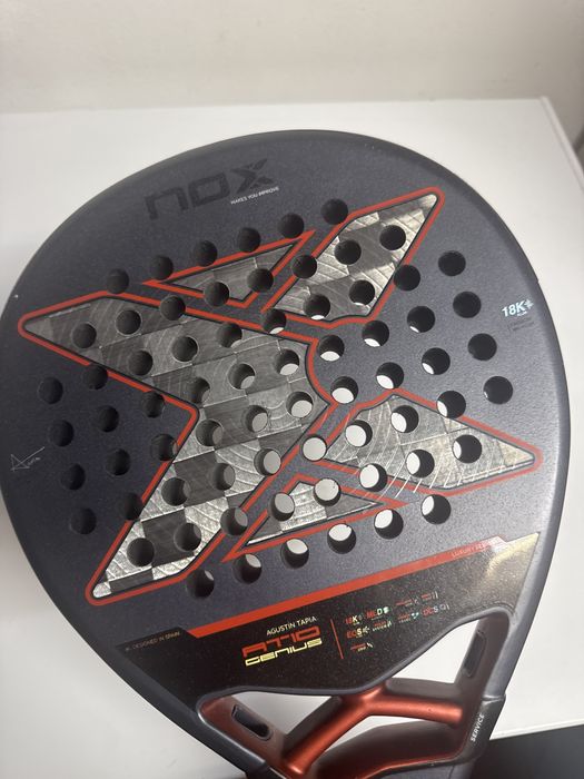 Raquete Padel Nox Tapia 18k 2025