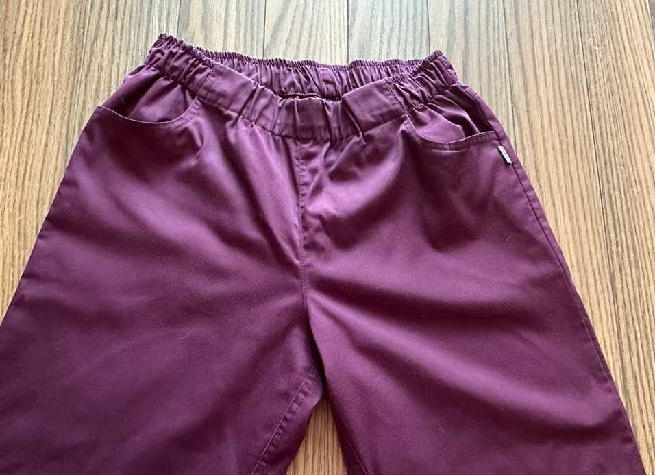 Spodnie medyczne fioletowe wysoki stan Uniformix 42