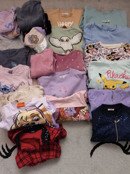 Paka ubrań dziewczynka 116 122