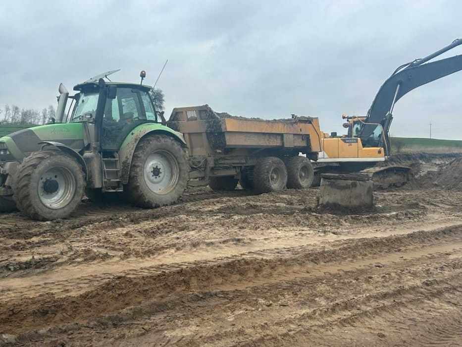 Usługi transportowe roboty budowlane wynajem przyczep i ciągników