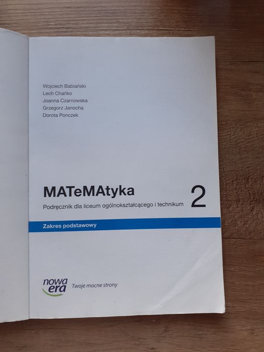 Matematyka 2 Nowa Era