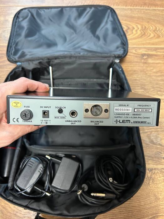 Бездротовий мікрофон LEM L3000SD UHF / Професійна система / Італія
