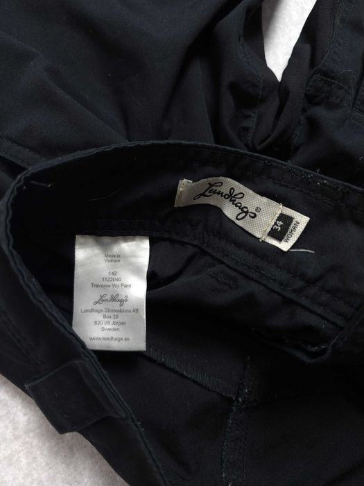 LUNDHAGS Traverse Damskie Spodnie Trekkingowe Czarne XS 34