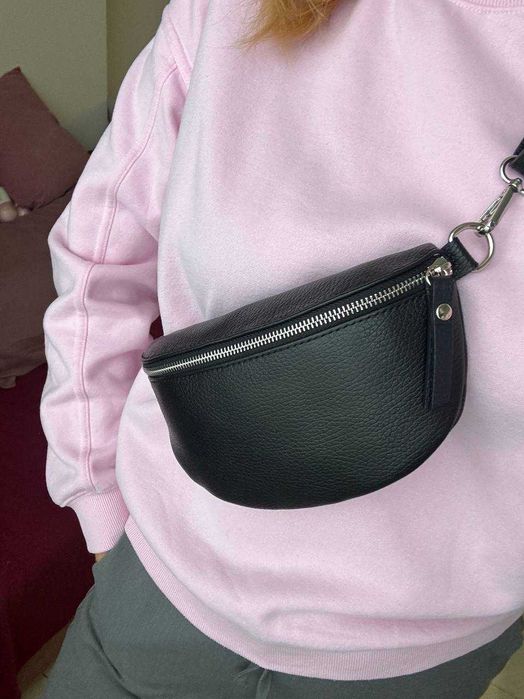 Шкіряна жіноча бананка Vera pelle