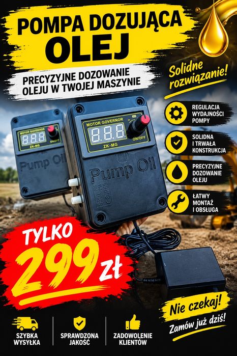 Pompa dozująca olej palnik na olej  piec na olej