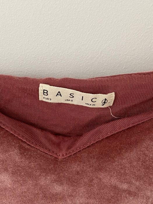 Bluzka na ramiączkach welurowa