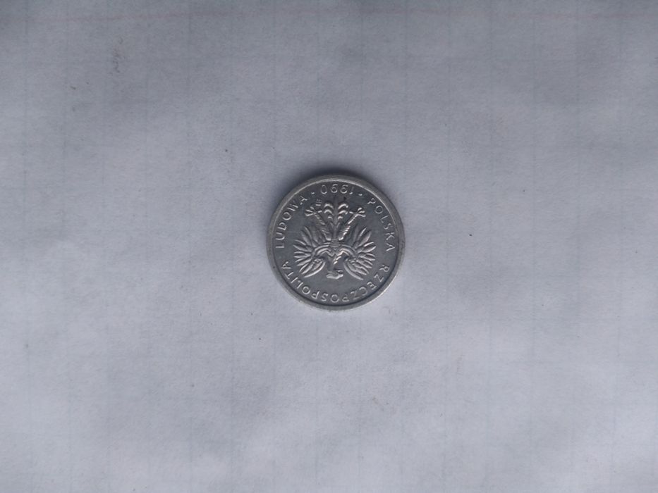 Moneta 1 zł rok 1990