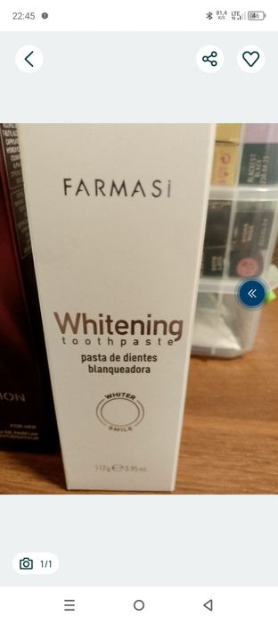 Pasta wybielająca farmasi