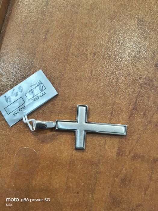 Srebrny Nowy krzyżyk wys.40mm.pr.925