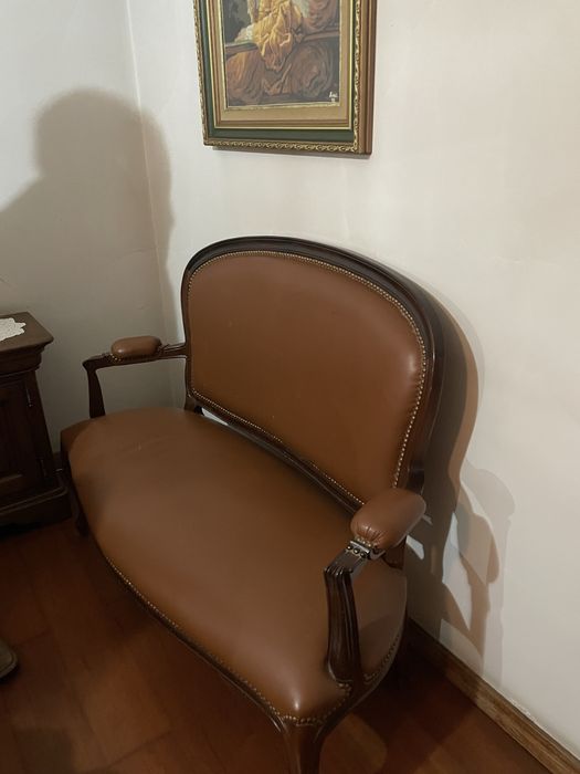 Canapé sofá em pele