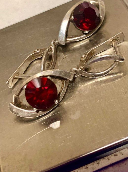 Серьги серебро СССР