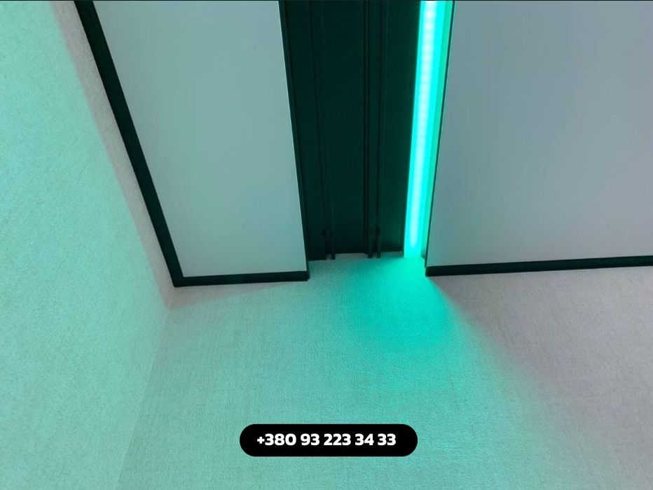 БЕЗ ПЕРЕПЛАТ монтаж натяжних стель. Кухня, ванна, спальня. Виїзд