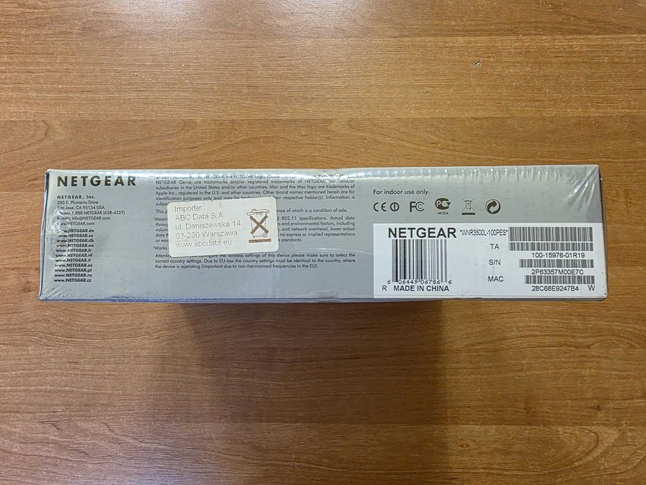 Router Netgear WNR3500L WiFi300N Gigabit LAN NOWY FOLIA okazja FAKTURA