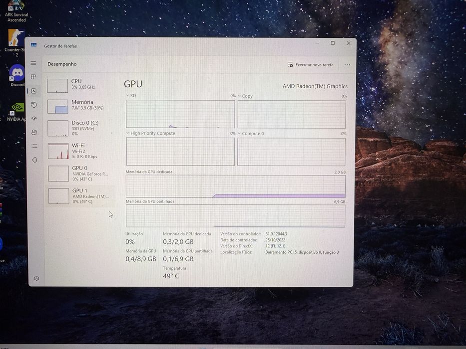 Portátil Gaming Lenovo Legion 15.6” 165Hz Ryzen 7 16GB RAM 512GB NVME Nvidia RTX3060 6GB
