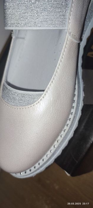 Балетки, туфли кожаные, стелька 23-23,3 см