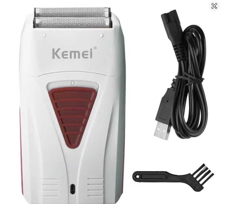 Kemei Golarka elektryczna akumulatorowa do włosów brody dla meżczyzn