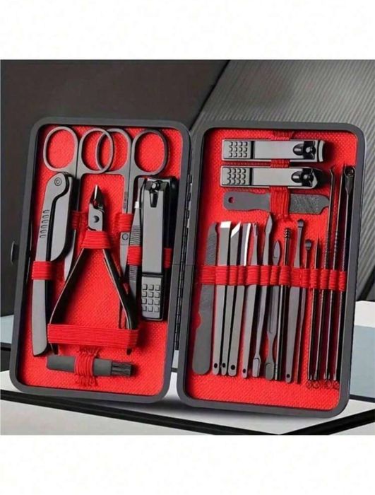 Conjunto de Reparo para os Pes e Cortador de Unhas - Kit Completo 24PC