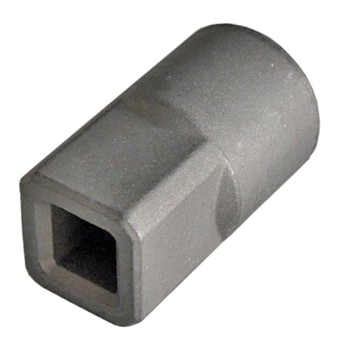 Adapter dolny do profilu fi 27, kwadrat inox PWP, przyczepy, naczepy