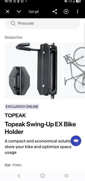 Suporte bicicleta na parede