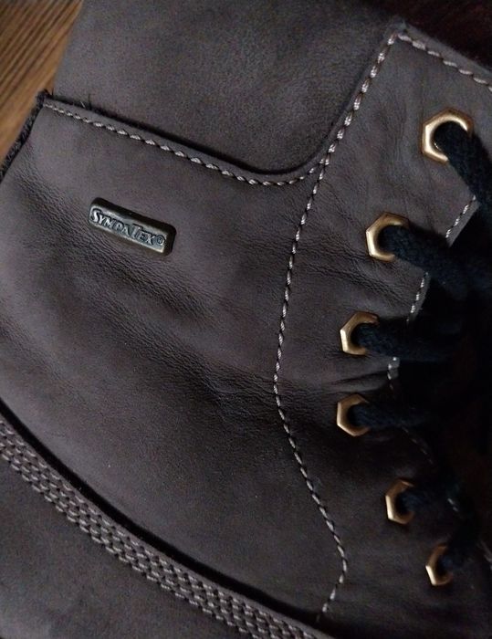 Buty trekkingowe damskie z naturalnej skóry nubukowej 41