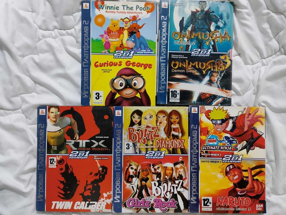 игры ps2 5шт цена за всё
