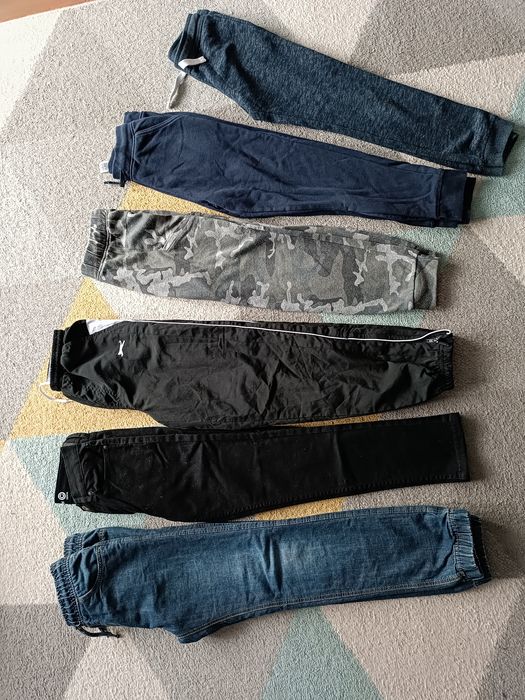 Paka spodnie dresowe jeans  122/128, 134/140