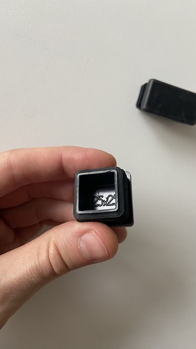 Zaślepki do profili 40x20mm (3szt) i 25x25mm (2sz)
