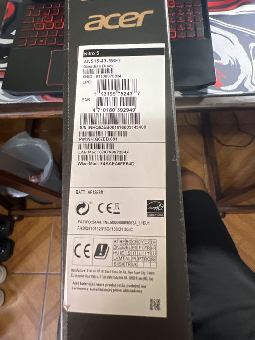 Pc/computador portatil acer Nitro 5