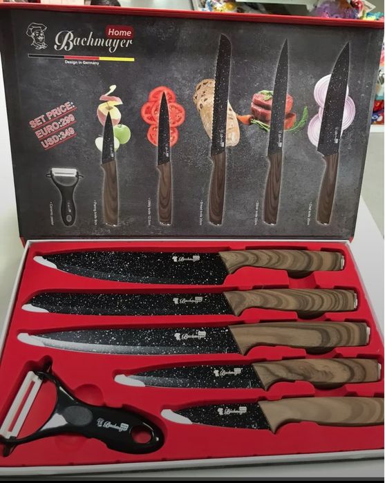 Набір кухонних ножів із керамічним покриттям ( 6 предметів )