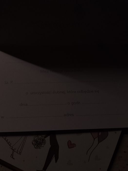 Zaproszenia na slub