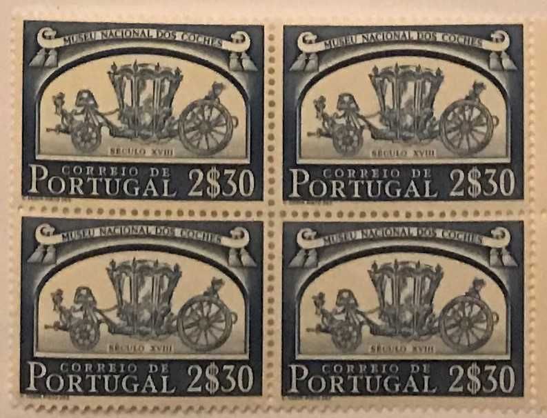 Sheet of new stamps priced at 2$30 - National Coach Museum - 1952