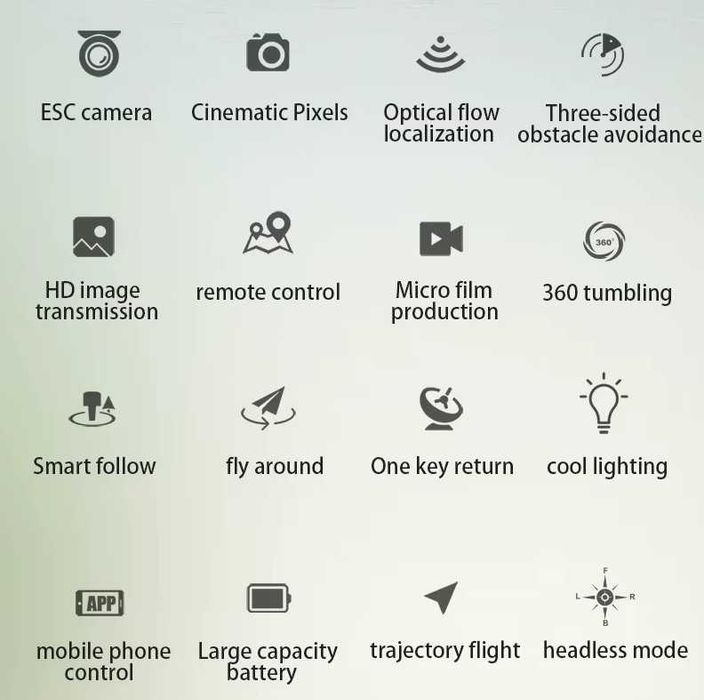 Drone Tesla 10K Quadcopter UltraHD 2 Baterias + Bolsa + 4 hélices