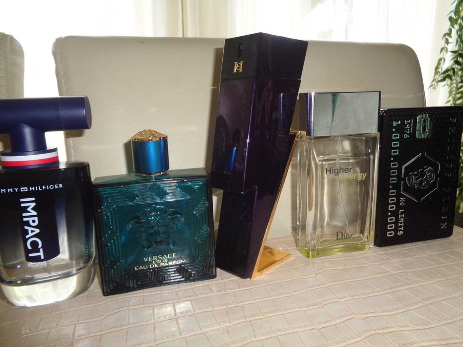 5x puste flakony butelki po oryginalnych perfumach Dior CD Versace