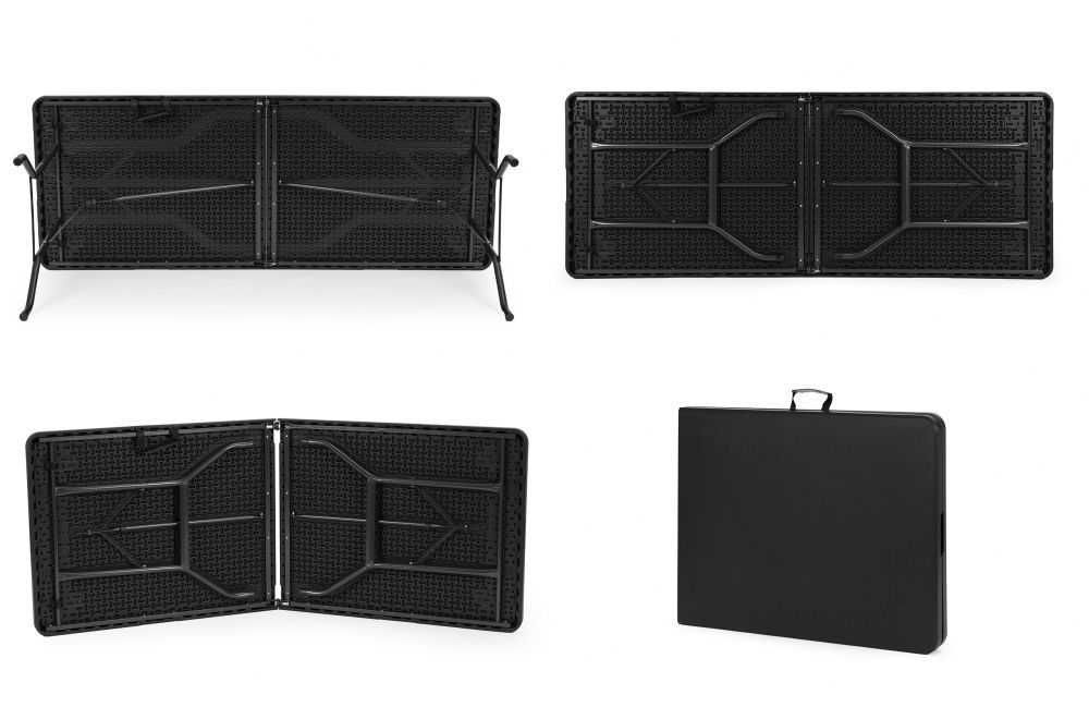 NOWY Stół Cateringowy Z Krzesłami Zestaw Składany Do Ogrodu Tarasowy