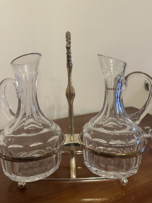 Galheteiro de cristal atlantis vintage