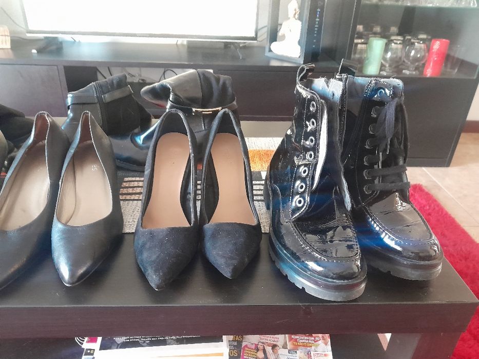 Sapatos e botas como novas, todos 40€ 1 par 8€