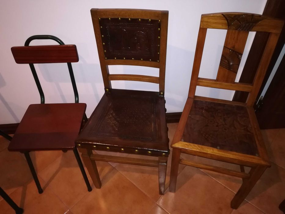 5 cadeiras vintage
