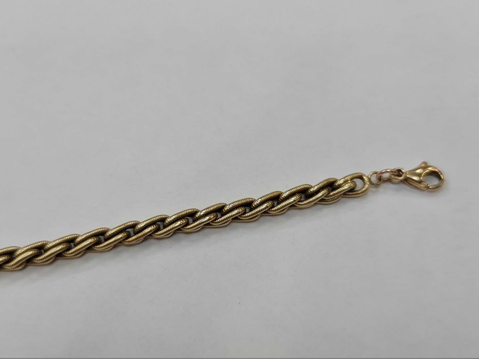 Złota bransoletka męska / damska/ 585/ 9.50 gram/ 20.5 cm