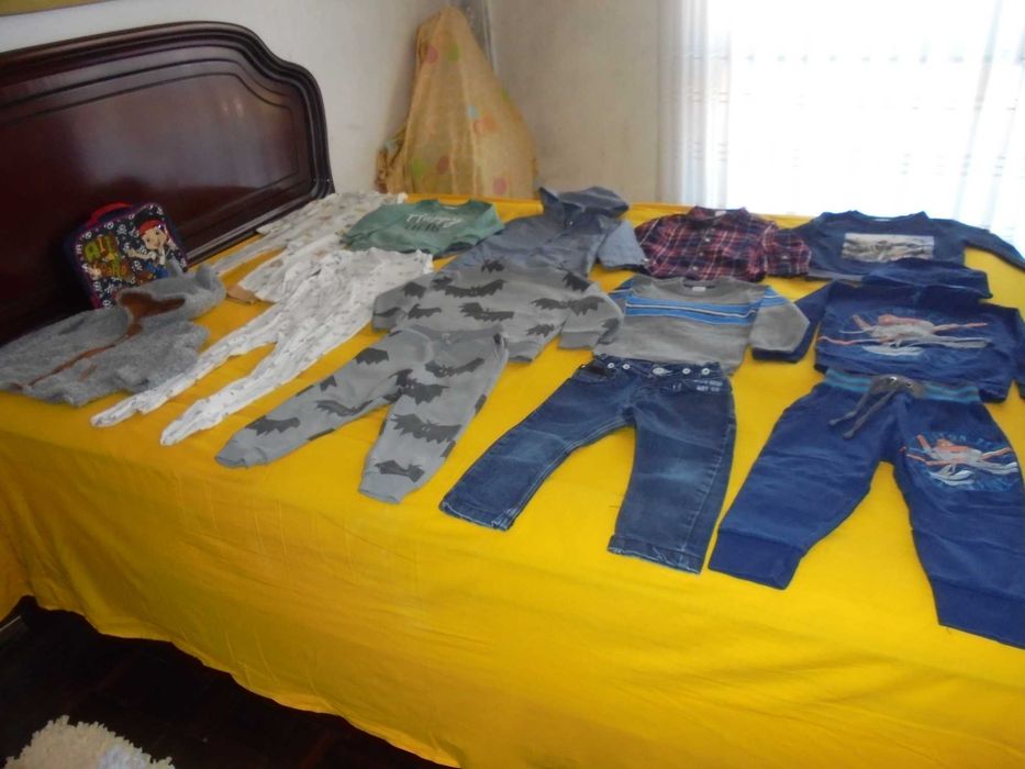 Boy's clothing lot including JAKE's lunchbox