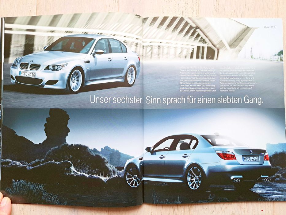 BMW M5 E60 / E61 prospekt 58 str. (1) 2007, stan BDB *przesyłka GRATIS