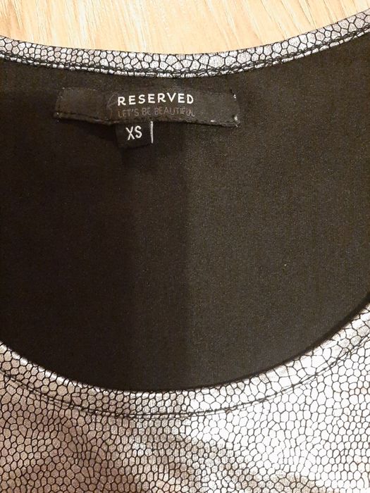 Srebrna bluzka Reserved xs