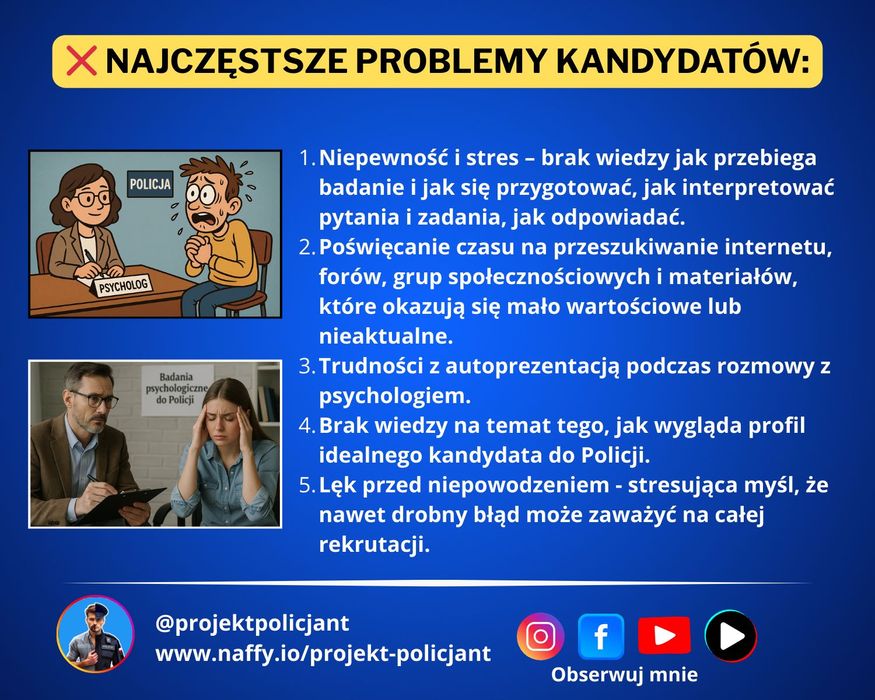 Testy do Policji - Kurs: Jak zdać badania psychologiczne do Policji?